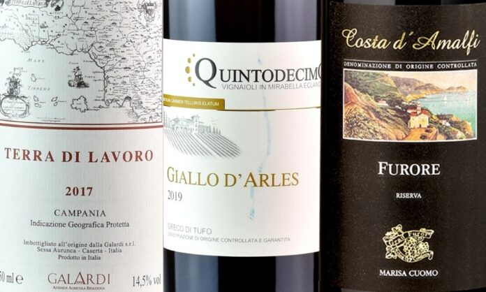 migliori vini campani